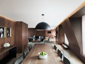 Penthouse dining area, full kitchen and pantry