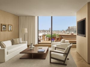 Sala de estar del Penthouse Barcelona