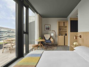 Terrace King Room with seating area and terrace view